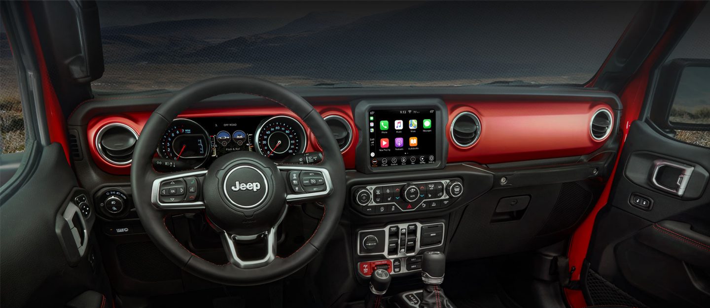 Interior dashboard of Jeep Gladiator