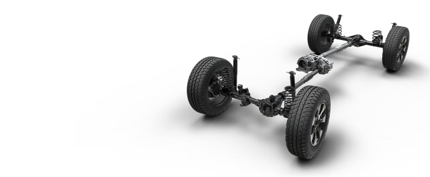 The available Selec-Trac 4x4 system on the 2020 Jeep Wrangler Sahara.